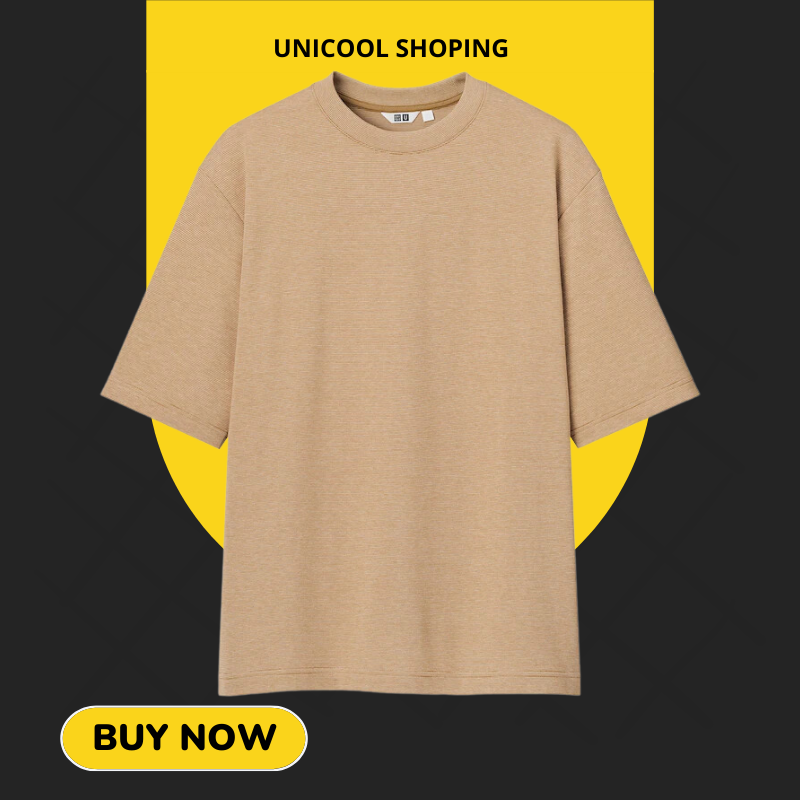 เสื้อยืด U AIRism คอตตอน คอกลม ทรงหลวม - Image 3